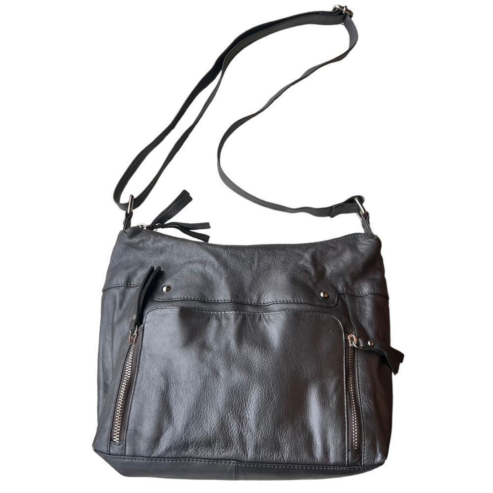 Great American Leatherworks
Purse Dark Gray Leather Shoulder Bag